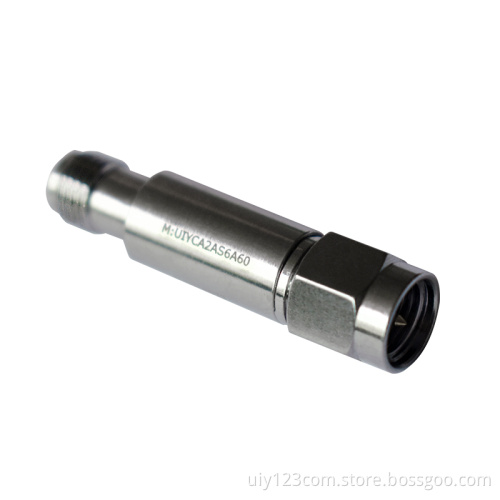 DC-6GHz RF Coaxial Attenuator 2W Fixed Attenuation Value 1~60dB Optional